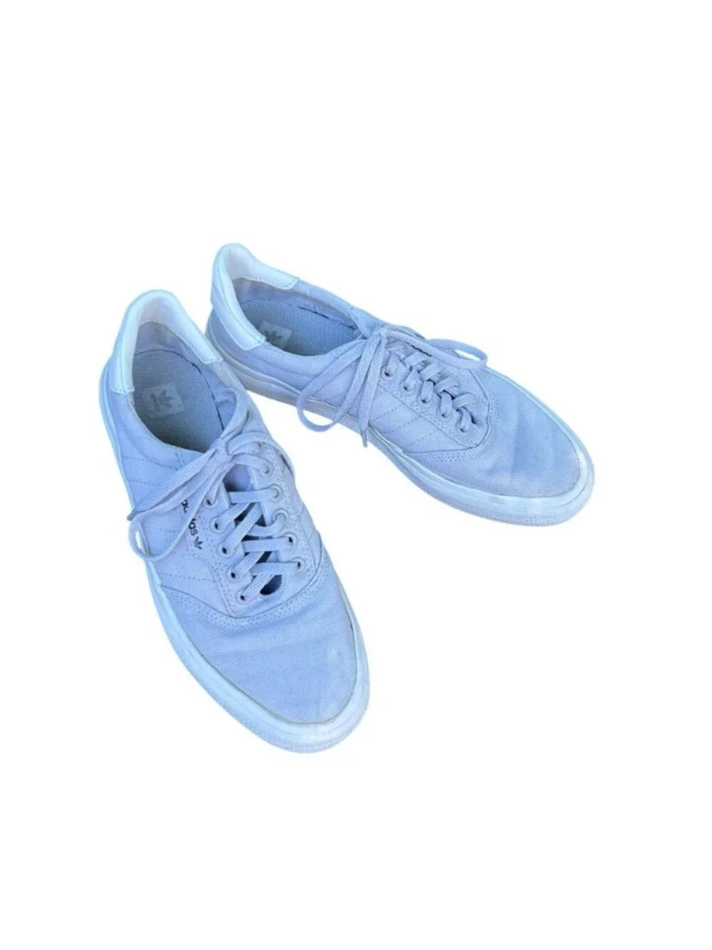 Adidas 3MC Vulc Gray Canvas Skateboarding Shoes Size Men's 8 Women's 9.5